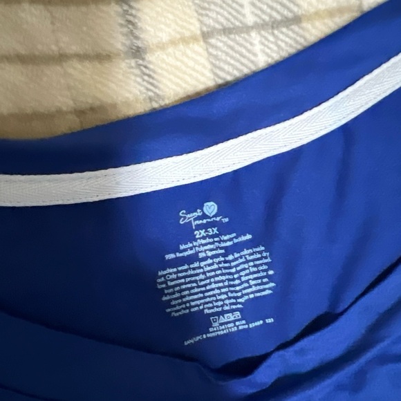 Secret Treasures Royal Blue ,2x-3x, night gown women short sleeve, logo - Picture 2 of 6